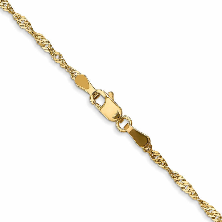 Lovely Rita's Chains 14k Yellow Gold Singapore Chain