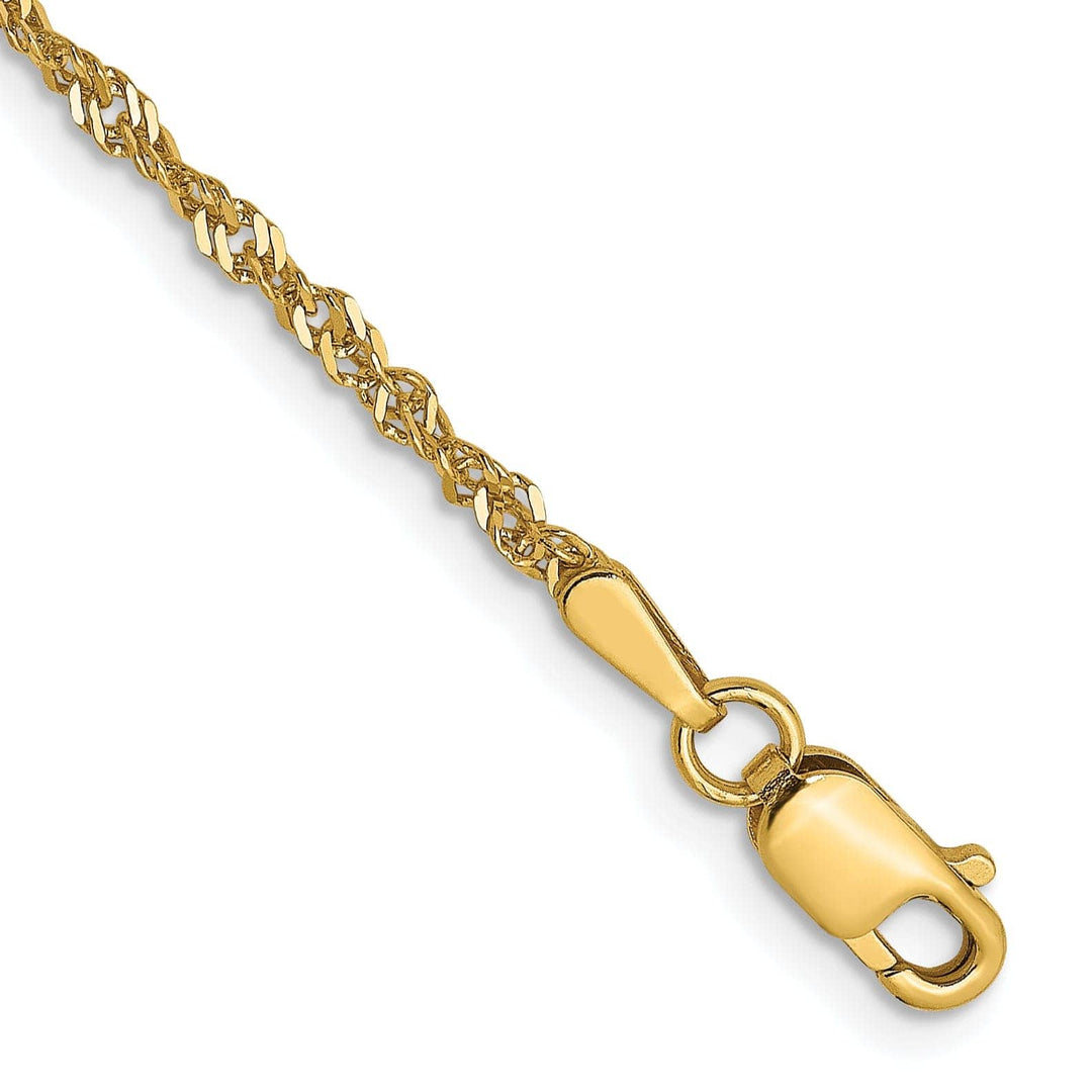 Lovely Rita's Chains 14k Yellow Gold Singapore Chain