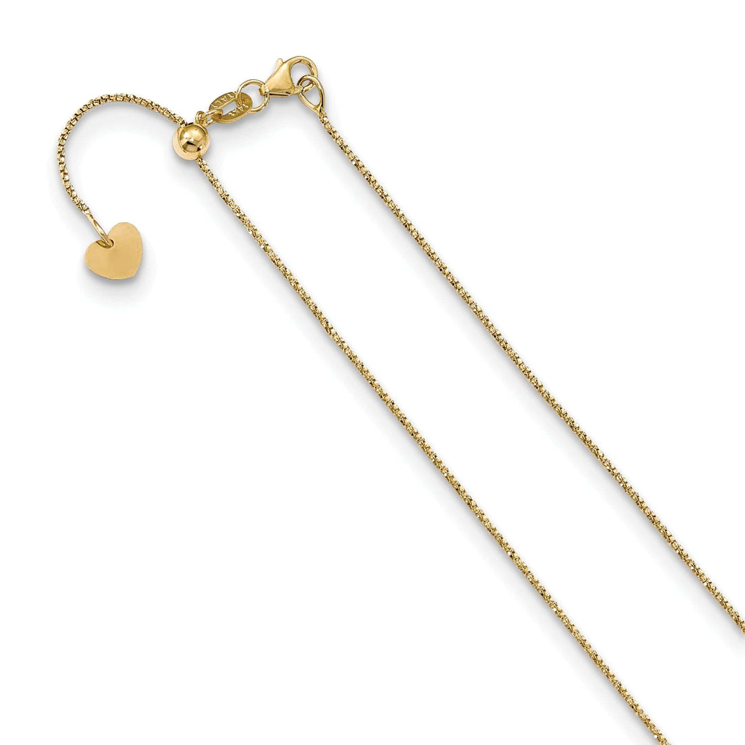 Lovely Rita's Chains 14k Yellow Gold Twisted Box Adjustable Chain