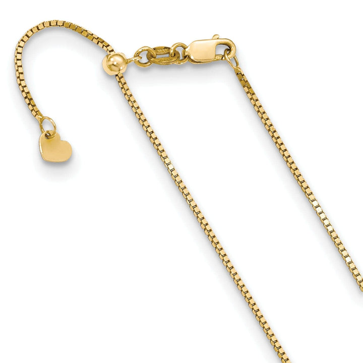 Lovely Rita's Chains Adjustable 10K Yellow Gold Box Chain