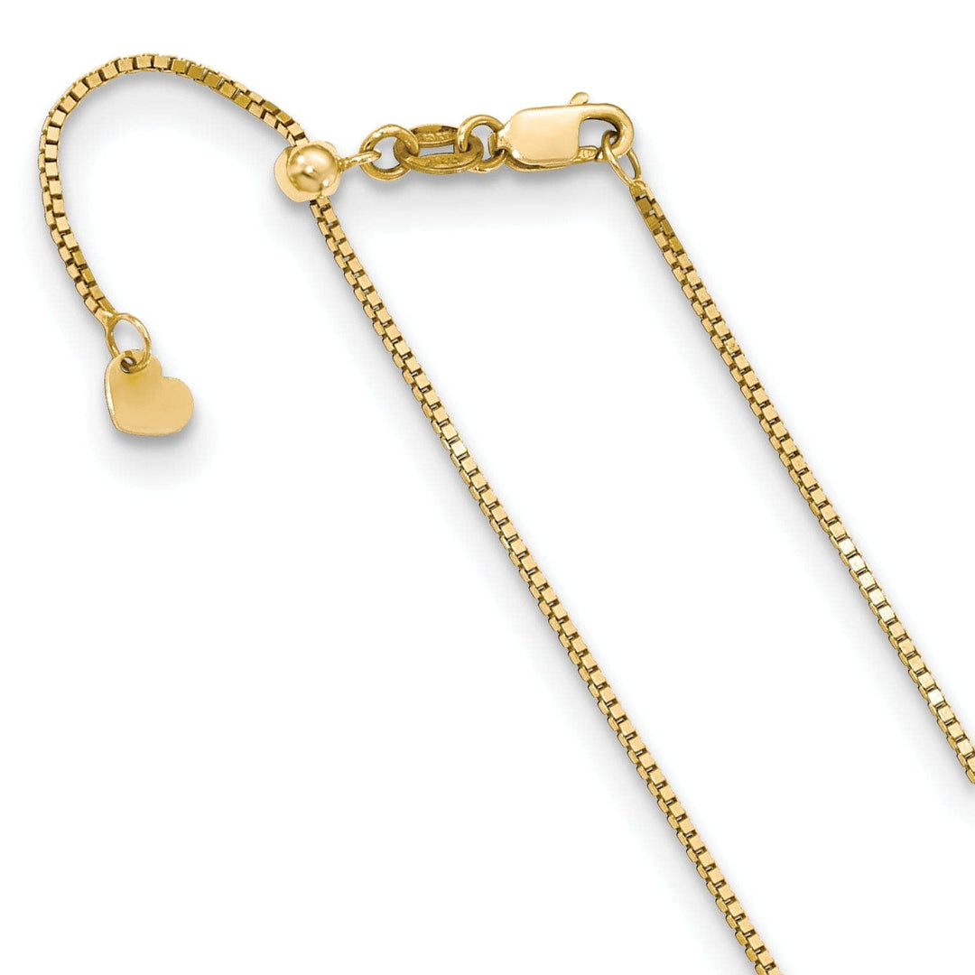 Lovely Rita's Chains Adjustable 10K Yellow Gold Box Chain