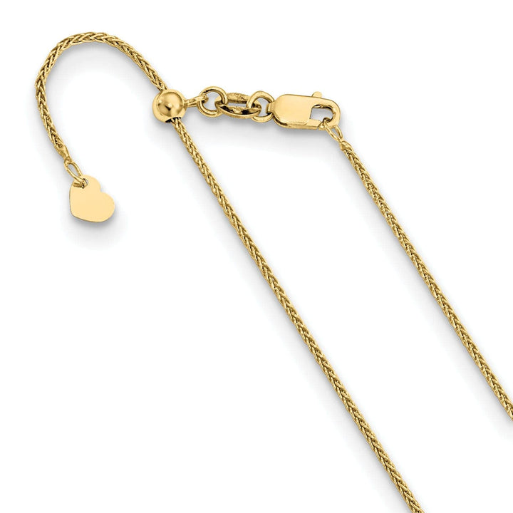 Lovely Rita's Chains Adjustable 10K Yellow Gold Wheat Chain