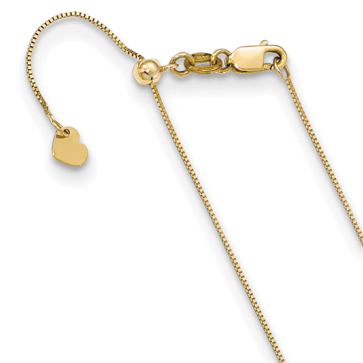 Lovely Rita's Chains Adjustable 10kt Yellow Gold Baby Box Chain