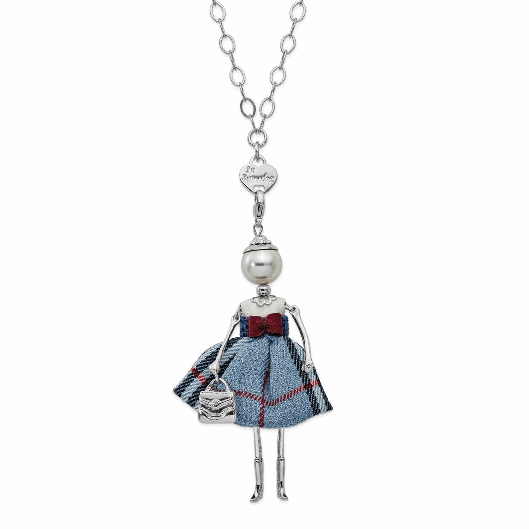 Jere Collection Chains Le Amiche Swarovski Pearl Doll CharmChain