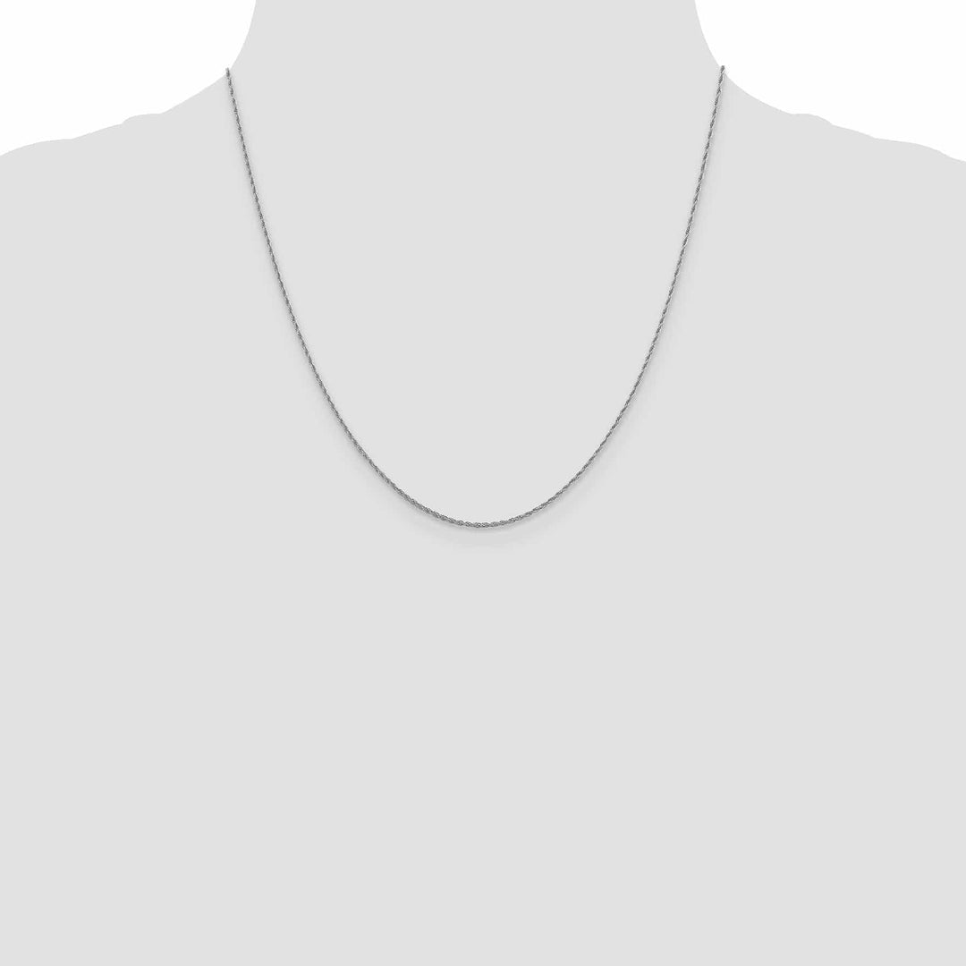 Lovely Rita's Chains Leslie 10K White Gold 1.2 mm Loose Rope Chain