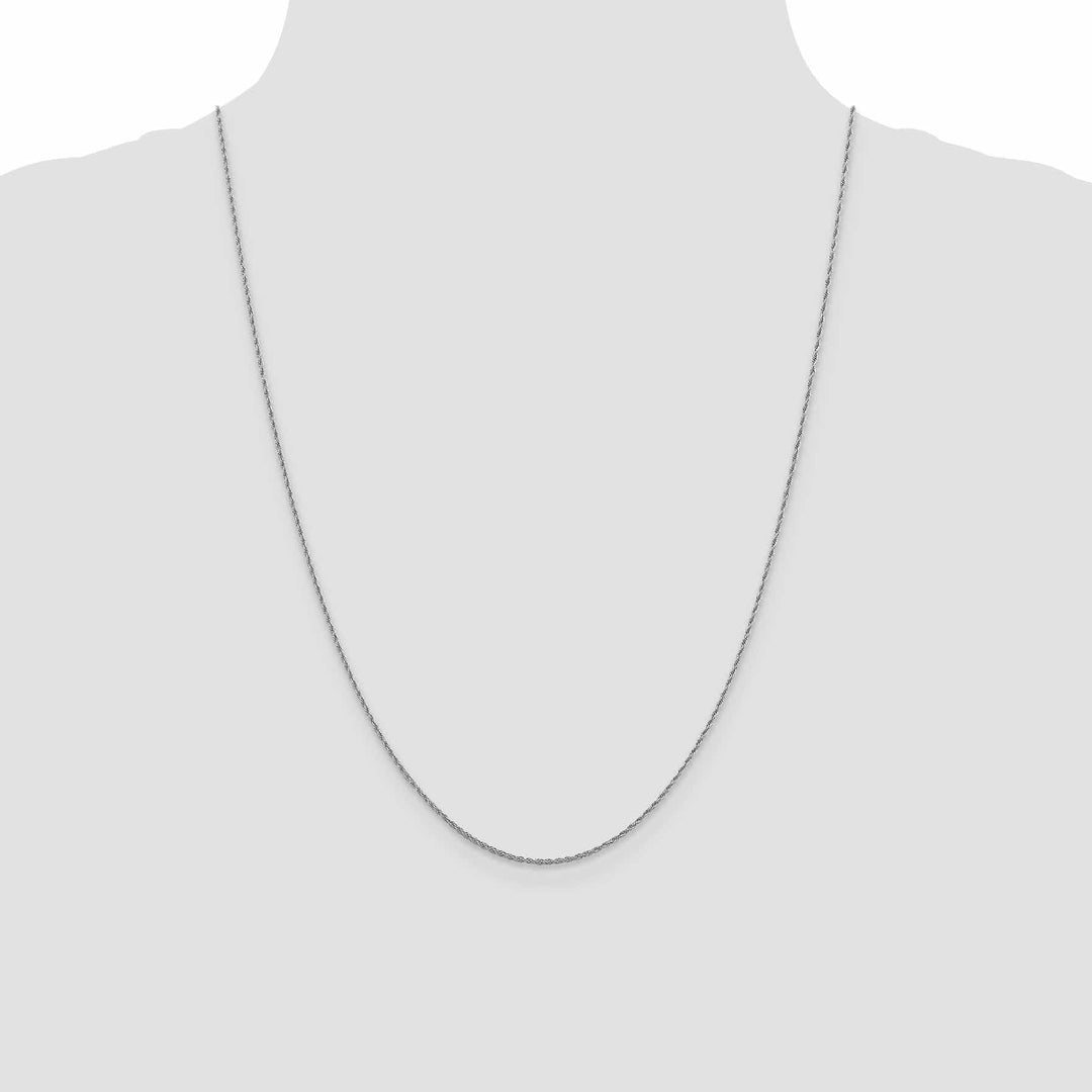 Lovely Rita's Chains Leslie 10K White Gold 1.2 mm Loose Rope Chain