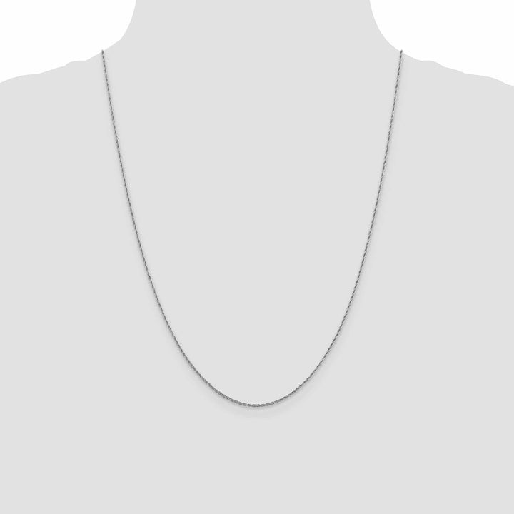 Lovely Rita's Chains Leslie 10K White Gold 1.2 mm Loose Rope Chain