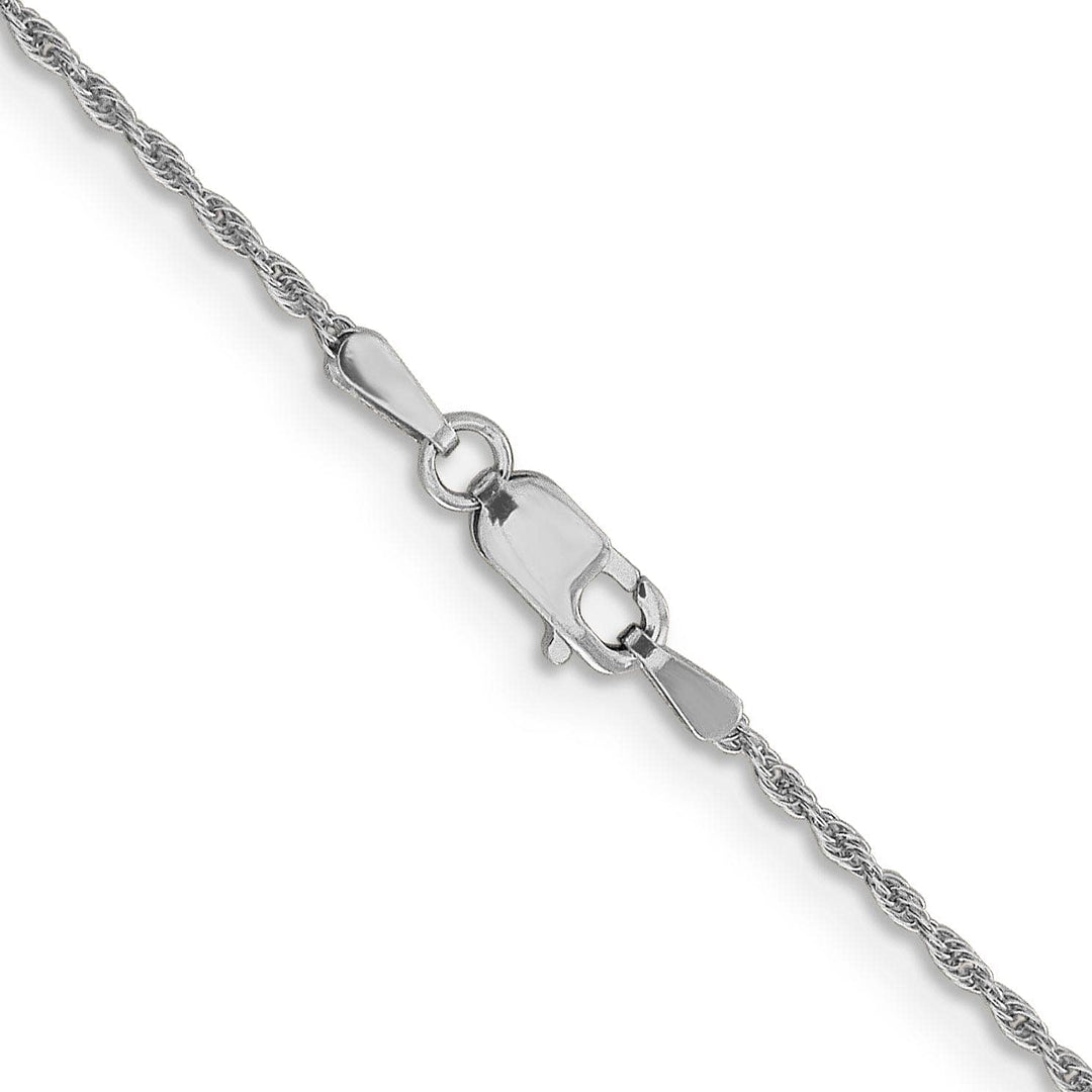 Lovely Rita's Chains Leslie 10K White Gold 1.2 mm Loose Rope Chain