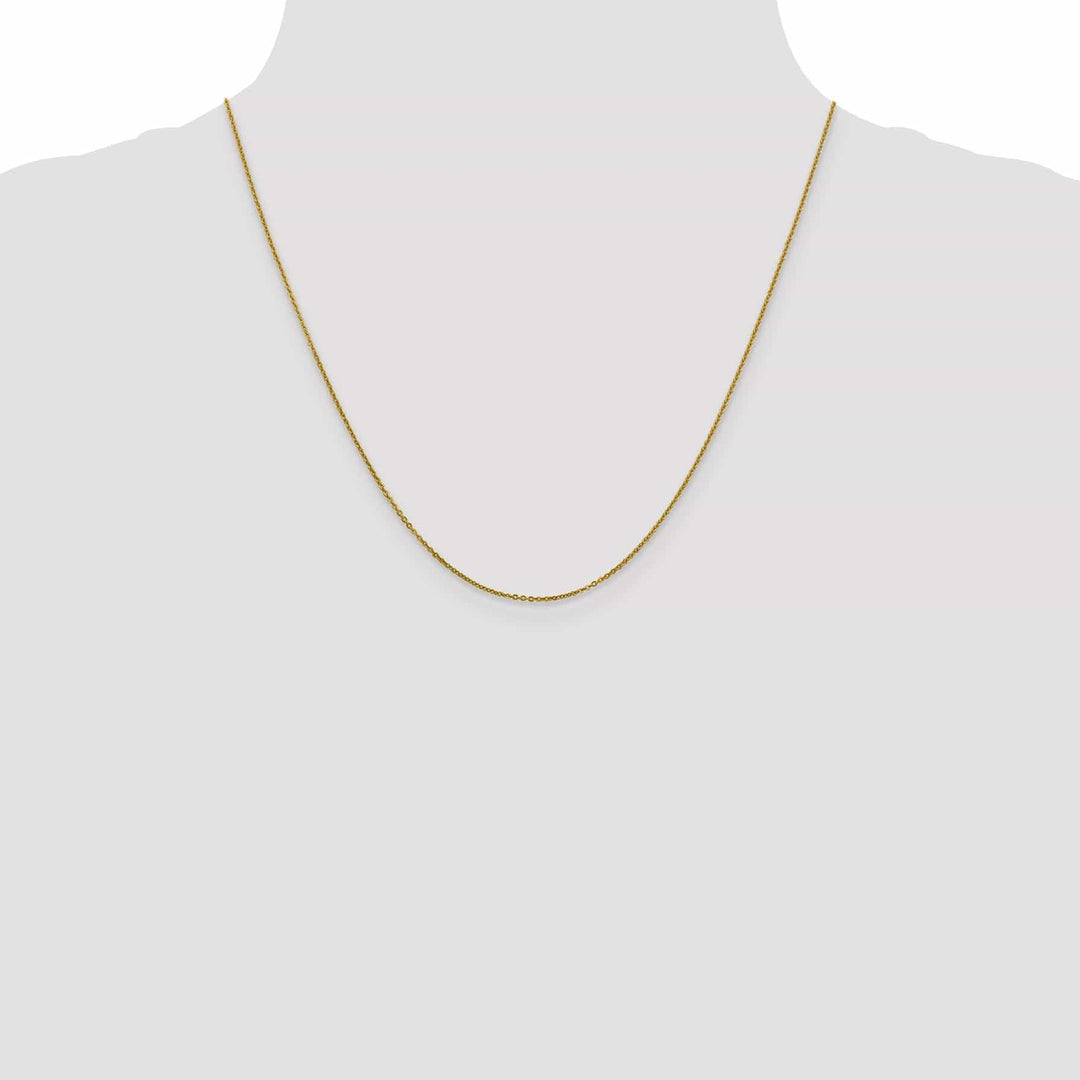 Lovely Rita's Chains Leslie 10k Yellow Gold 1.3 mm Flat Cable Chain