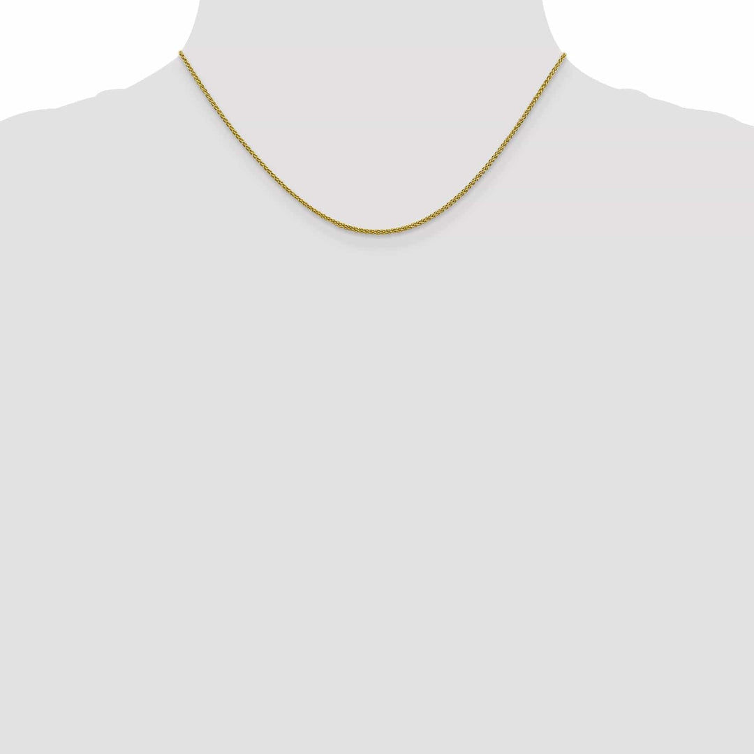 Lovely Rita's Chains Leslie 10k Yellow Gold 1.5mm Spiga Wheat Chain