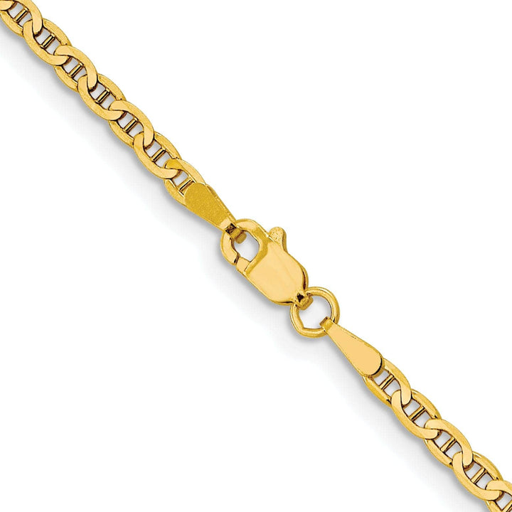 Lovely Rita's Chains Leslie 10k Yellow Gold 2.4mm Flat Anchor Chain