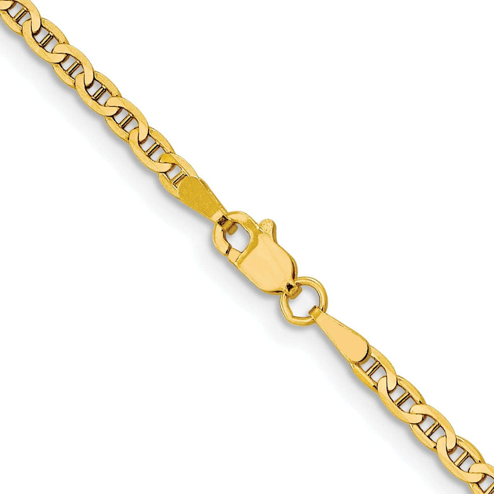 Lovely Rita's Chains Leslie 10k Yellow Gold 2.4mm Flat Anchor Chain