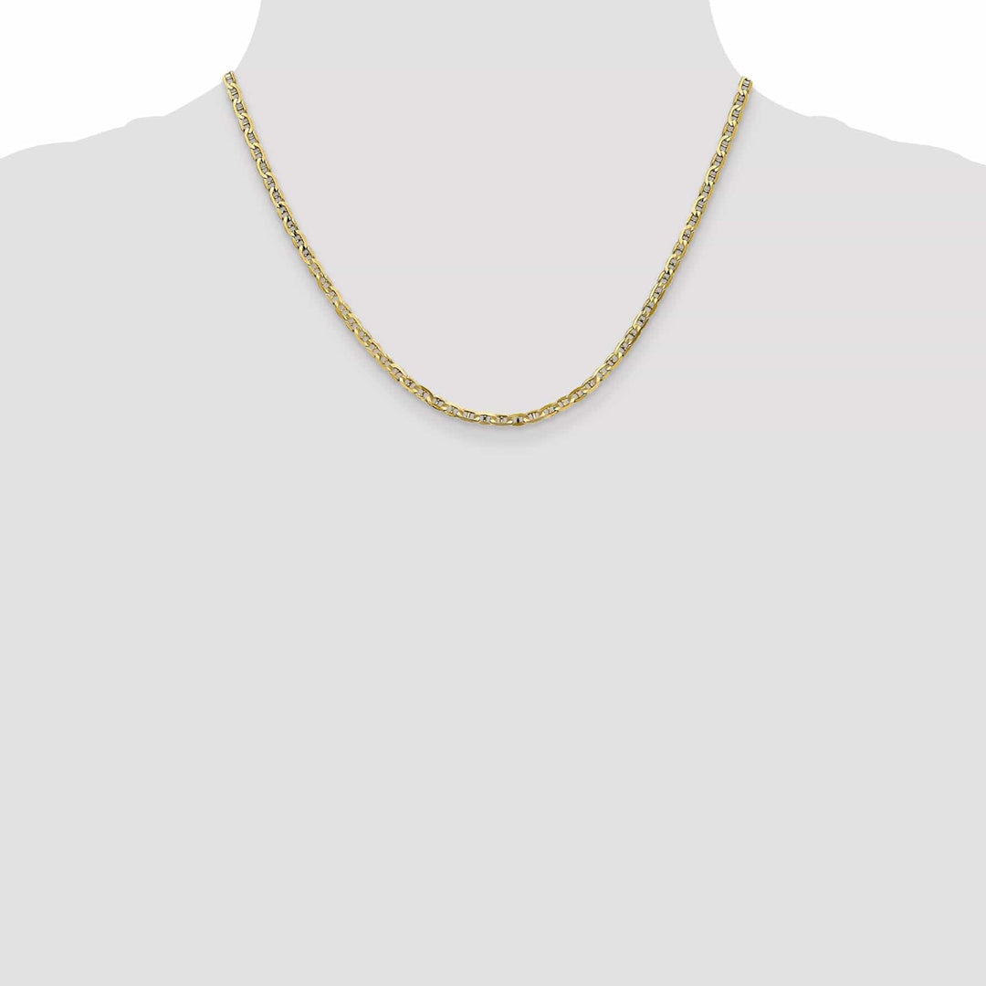 Lovely Rita's Chains Leslie 10k Yellow Gold 3mm Concave Anchor Chain
