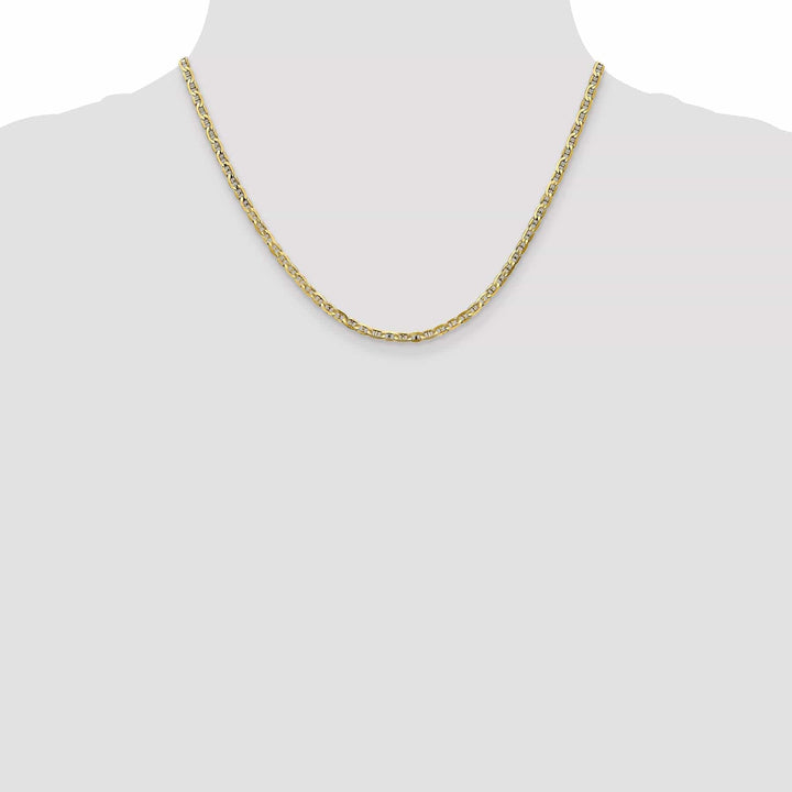 Lovely Rita's Chains Leslie 10k Yellow Gold 3mm Concave Anchor Chain