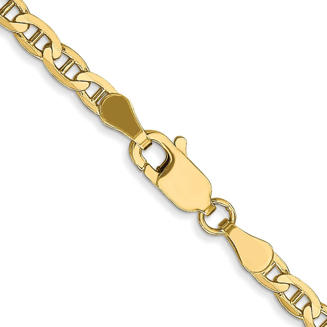 Lovely Rita's Chains Leslie 10k Yellow Gold 3mm Concave Anchor Chain