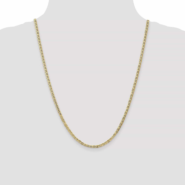 Lovely Rita's Chains Leslie 10k Yellow Gold 3mm Concave Anchor Chain