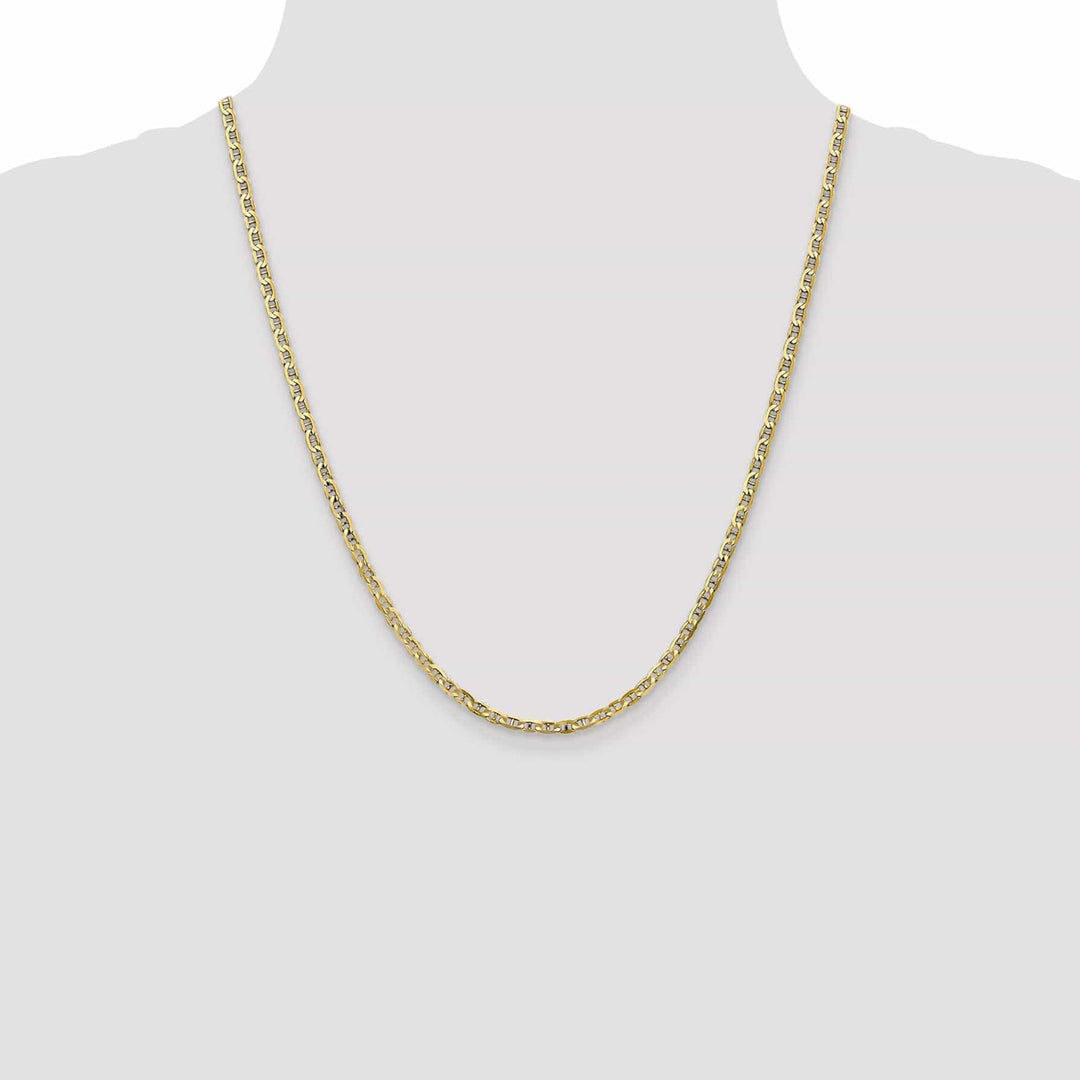 Lovely Rita's Chains Leslie 10k Yellow Gold 3mm Concave Anchor Chain
