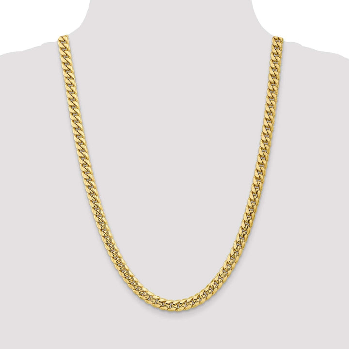 Lovely Rita's Chains Leslie 10k Yellow Gold 7.3 mm Miami Cuban Chain