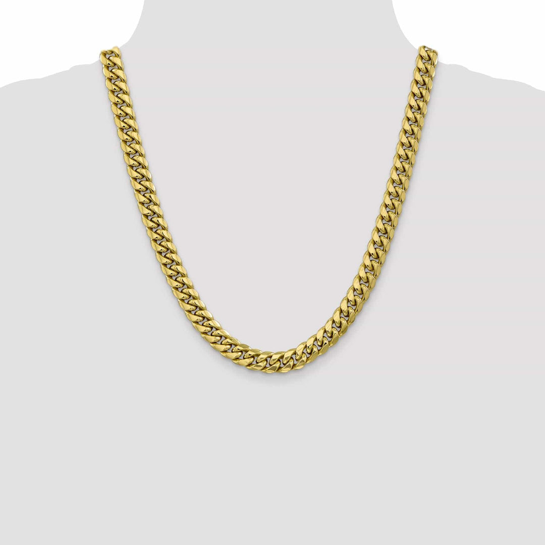 Lovely Rita's Chains Leslie 10k Yellow Gold 9.3 mm Miami Cuban Chain