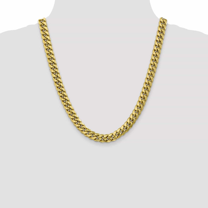 Lovely Rita's Chains Leslie 10k Yellow Gold 9.3 mm Miami Cuban Chain