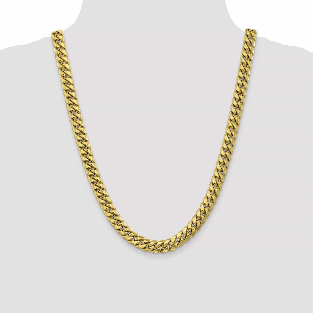 Lovely Rita's Chains Leslie 10k Yellow Gold 9.3 mm Miami Cuban Chain