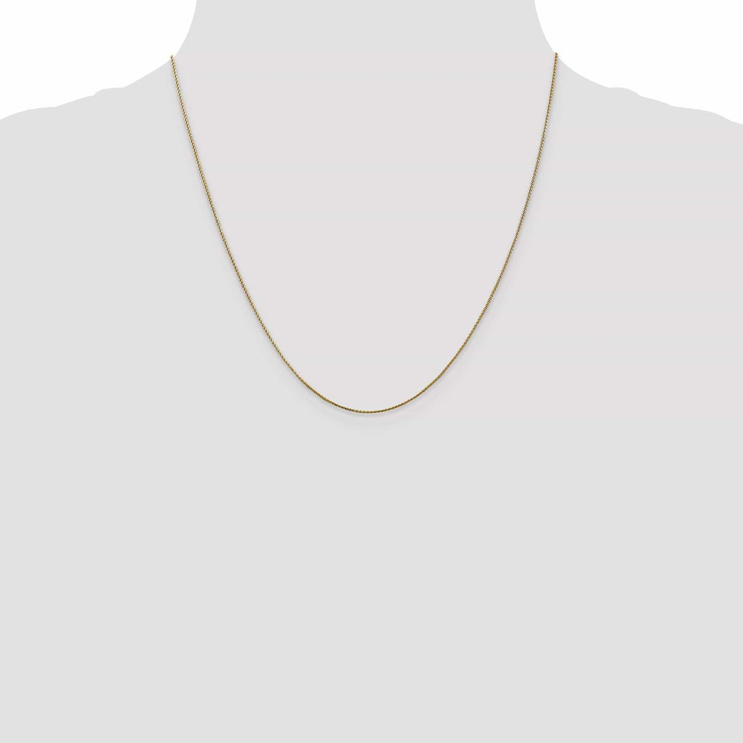 Lovely Rita's Chains Leslie 14k Rose Gold .8m Baby Spiga Wheat Chain