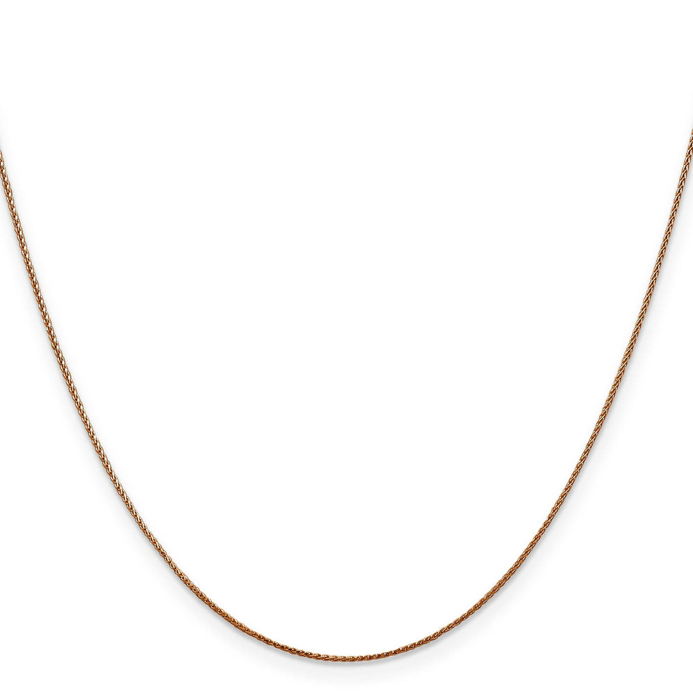 Lovely Rita's Chains Leslie 14k Rose Gold .8m Baby Spiga Wheat Chain
