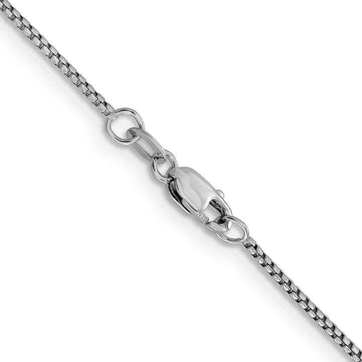 Lovely Rita's Chains Leslie 14K White Gold 1.1 mm Sparkle Round Box
