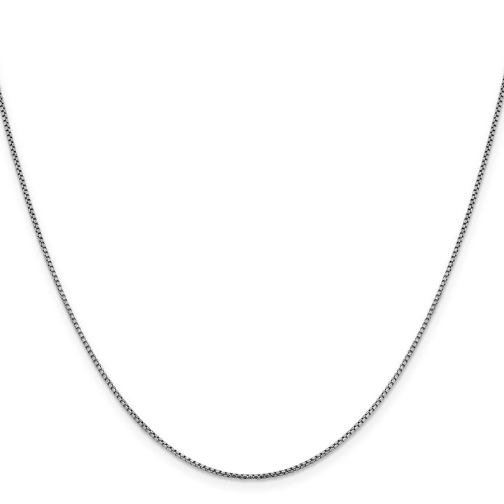 Lovely Rita's Chains Leslie 14K White Gold 1.1 mm Sparkle Round Box