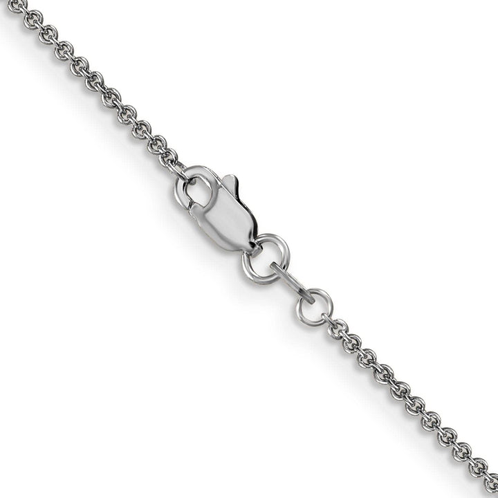 Lovely Rita's Chains Leslie 14K White Gold 1.6 mm Round Cable Chain