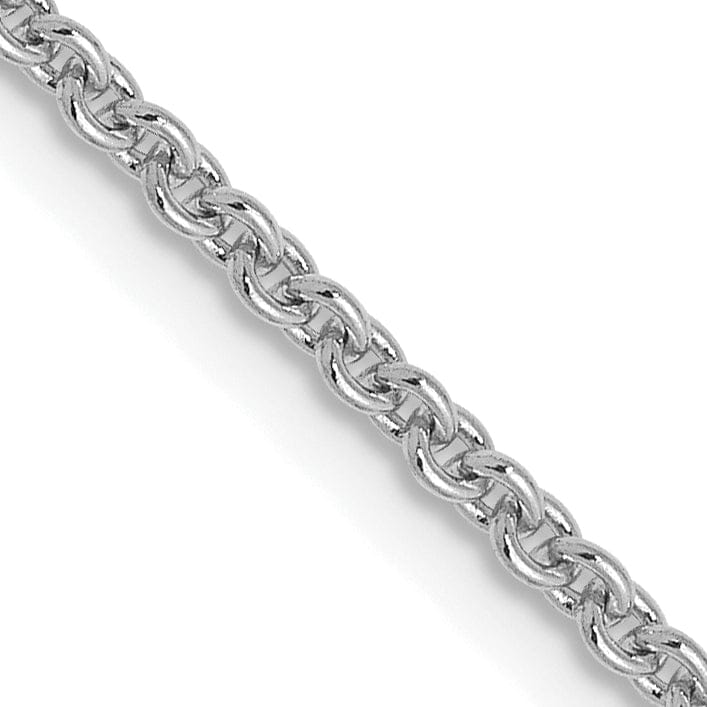 Lovely Rita's Chains Leslie 14K White Gold 1.6 mm Round Cable Chain