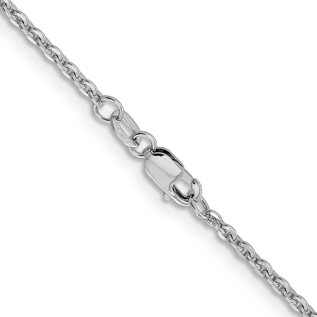 Lovely Rita's Chains Leslie 14K White Gold 1.95 mm Flat Cable Chain