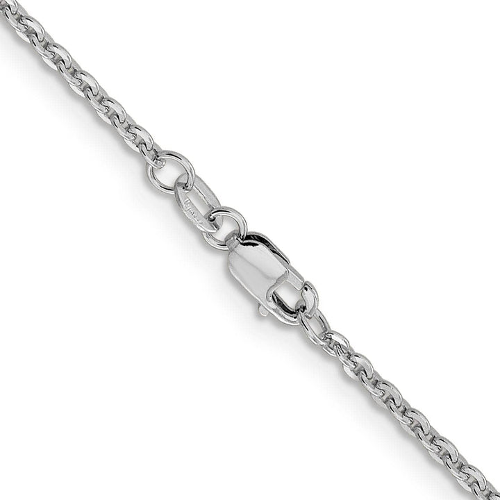 Lovely Rita's Chains Leslie 14K White Gold 1.95 mm Flat Cable Chain