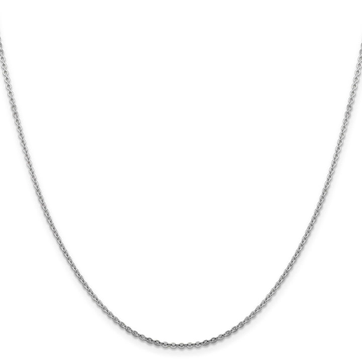 Lovely Rita's Chains Leslie 14K White Gold 1.95 mm Flat Cable Chain