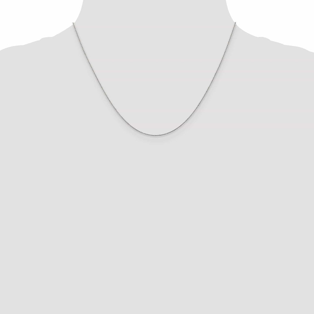 Lovely Rita's Chains Leslie 14K White Gold .8 mm Round Cable Chain