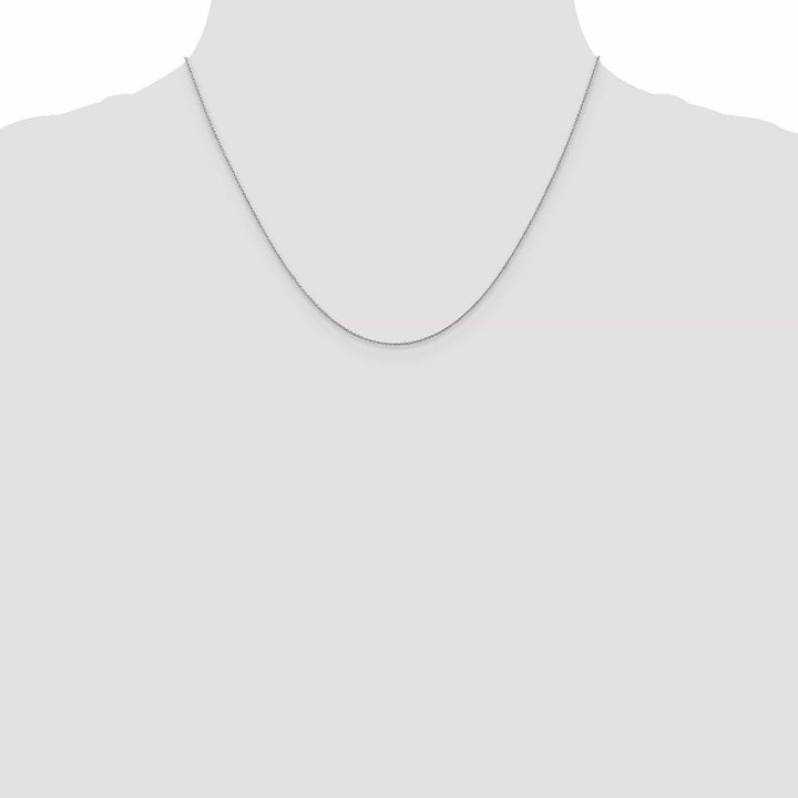 Lovely Rita's Chains Leslie 14K White Gold .8 mm Round Cable Chain