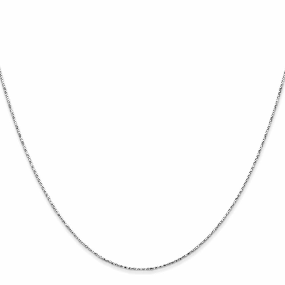Lovely Rita's Chains Leslie 14k White Gold .80mm Round Diamond Cut Whea