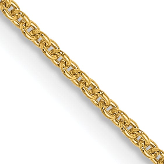 Lovely Rita's Chains Leslie 14k Yellow Gold 1.1 mm Round Cable Chain