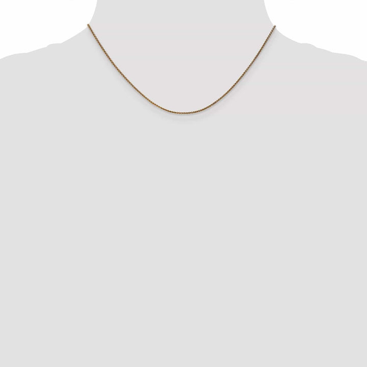 Lovely Rita's Chains Leslie 14k Yellow Gold 1.2mm D.C Spiga Chain