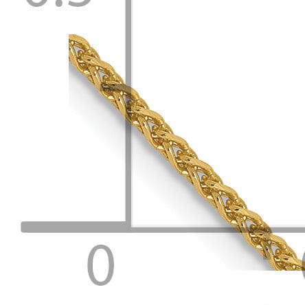 Lovely Rita's Chains Leslie 14k Yellow Gold 1.2mm D.C Spiga Chain