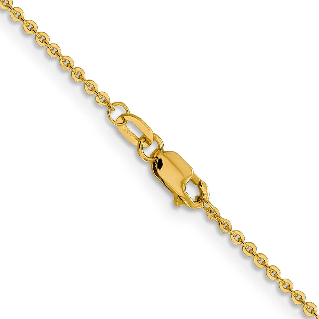 Lovely Rita's Chains Leslie 14k Yellow Gold 1.4 mm Flat Cable Chain