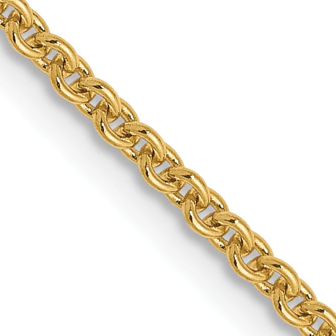 Lovely Rita's Chains Leslie 14k Yellow Gold 1.6 mm Round Cable Chain