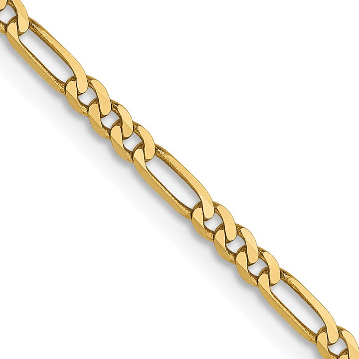 Lovely Rita's Chains Leslie 14k Yellow Gold 1.80mm Flat Figaro Chain