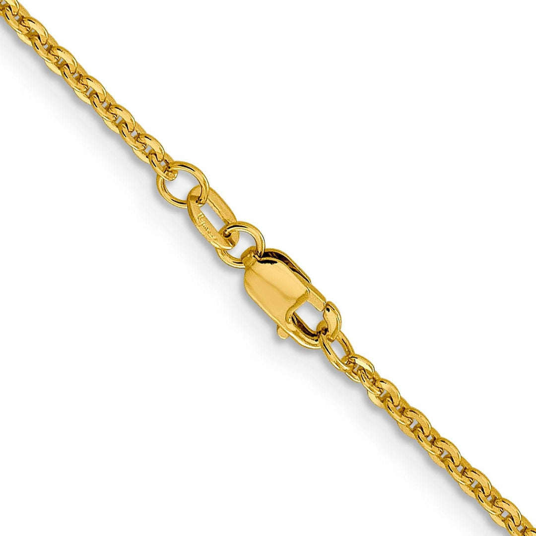 Lovely Rita's Chains Leslie 14k Yellow Gold 1.95 mm Flat Cable Chain