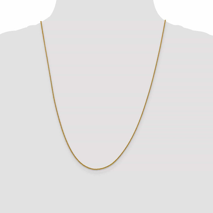 Lovely Rita's Chains Leslie 14k Yellow Gold 1 mm Quadra Wheat Chain