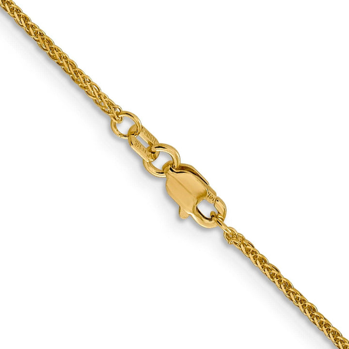 Lovely Rita's Chains Leslie 14k Yellow Gold 1 mm Quadra Wheat Chain