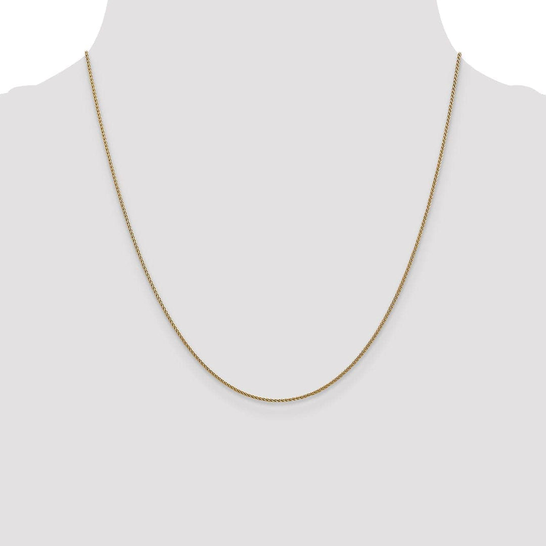 Lovely Rita's Chains Leslie 14k Yellow Gold 1m Solid D.C Spiga Chain