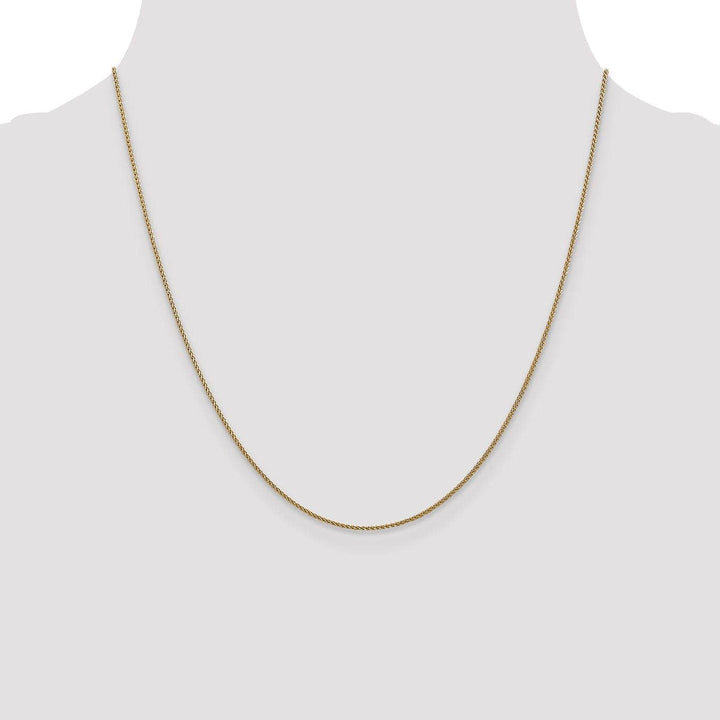 Lovely Rita's Chains Leslie 14k Yellow Gold 1m Solid D.C Spiga Chain