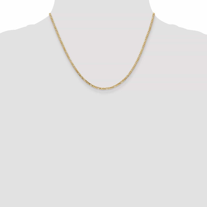 Lovely Rita's Chains Leslie 14k Yellow Gold 2.25mm Flat Figaro Chain