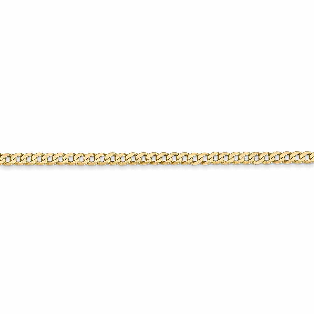 Lovely Rita's Chains Leslie 14k Yellow Gold 2.2mm Beveled Curb Chain